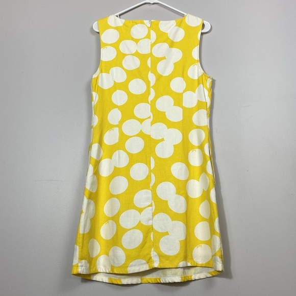 Lilly Pulitzer Yellow and White Polka Dot Sheath Dress size 8 - Picture 10 of 14